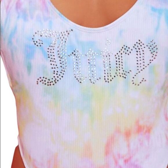 Juicy Couture X Forever 21 Swimwear One Piece Ribbed Bathing Suit - Picture 6 of 8